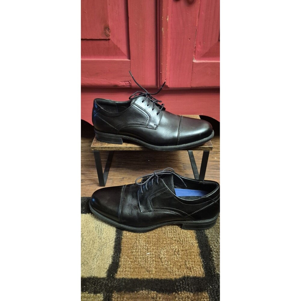 Florsheim 9.5 D 9.5D Midtown Cap Toe Oxford Black Leather Dress Shoes Men’s